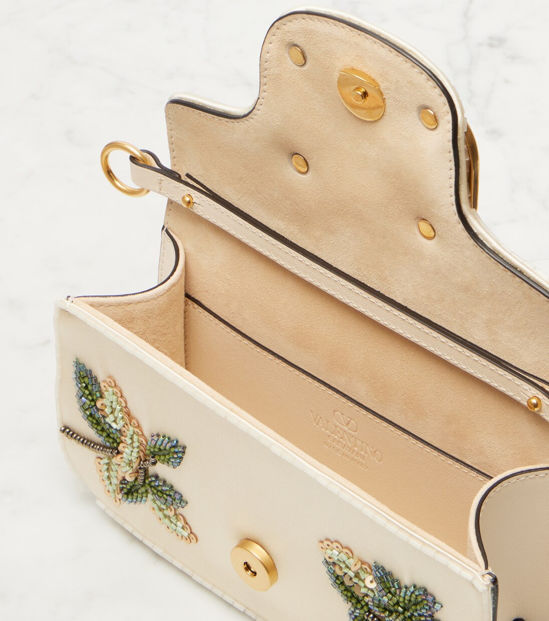 Locò Small embellished shoulder bag | Valentino Garavani