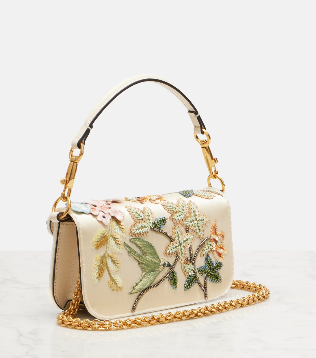 Locò Small embellished shoulder bag | Valentino Garavani