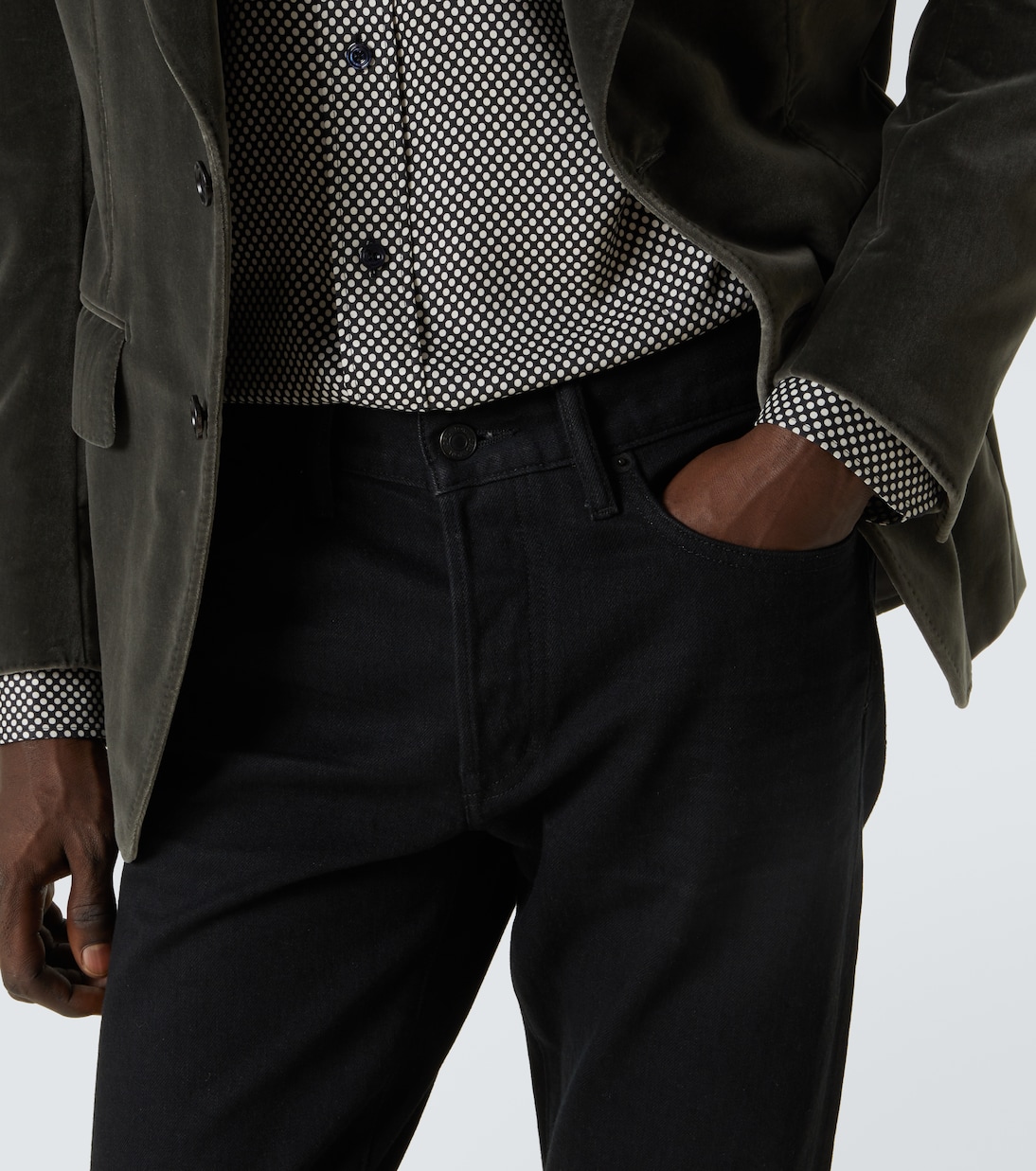 Jeans rectos de tiro medio | Tom Ford