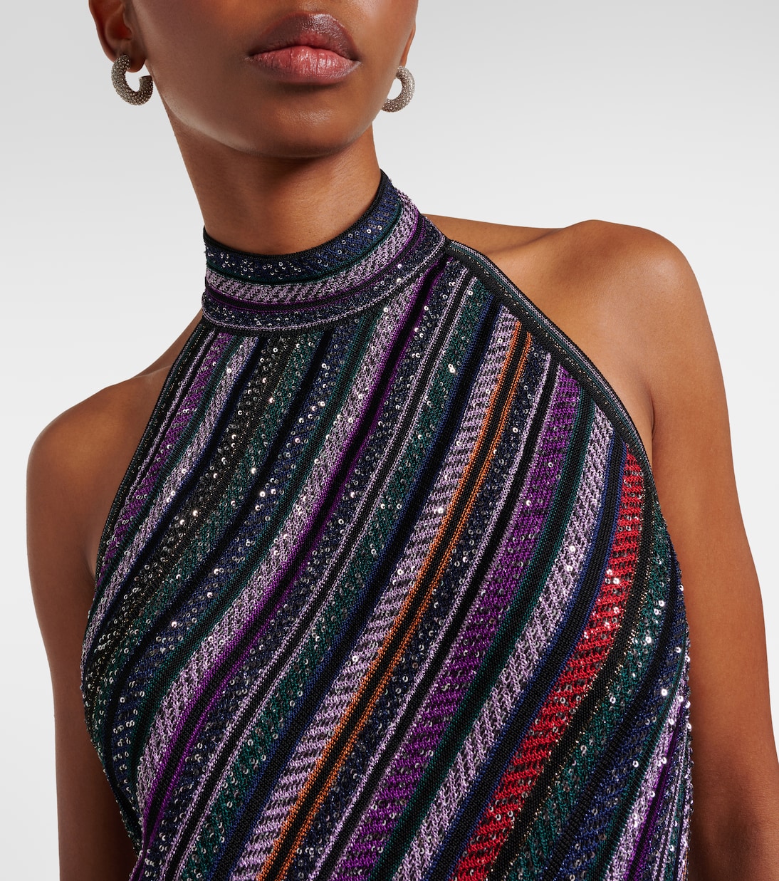 Sequined striped gown | Missoni