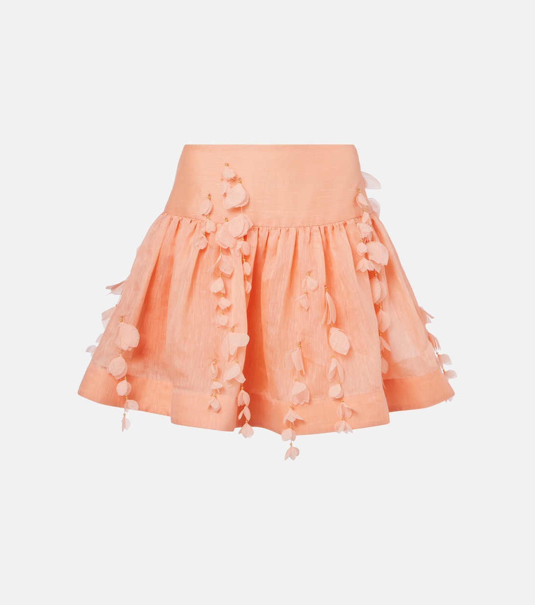 Dawning linen and silk miniskirt | Zimmermann