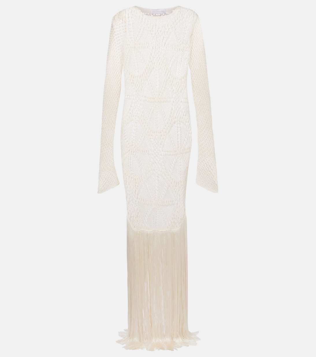Vestido largo de croché con flecos | Stella McCartney