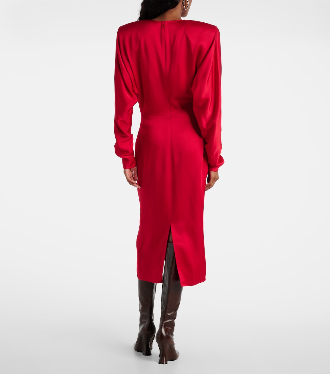 Midikleid Twist aus Satin | Stella McCartney