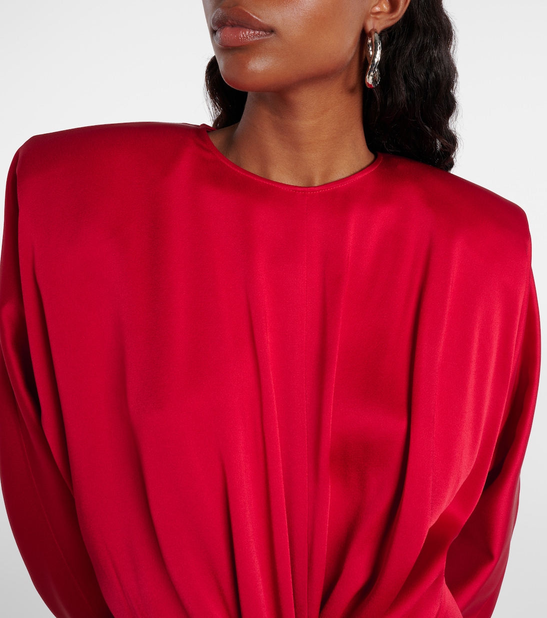 Midikleid Twist aus Satin | Stella McCartney