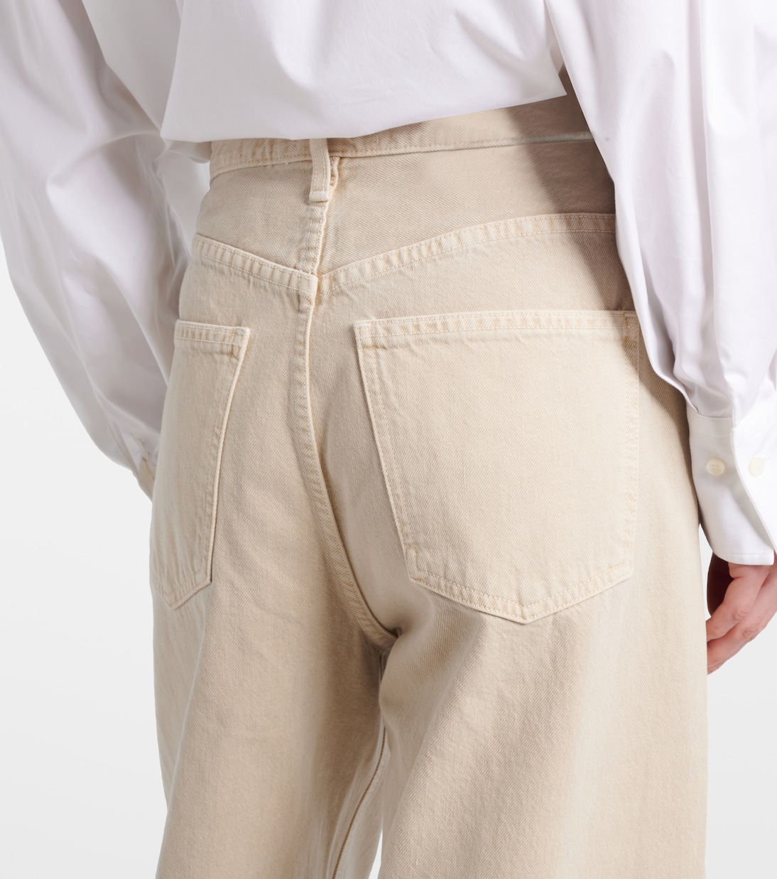 Low Curve mid-rise barrel-leg jeans | Agolde