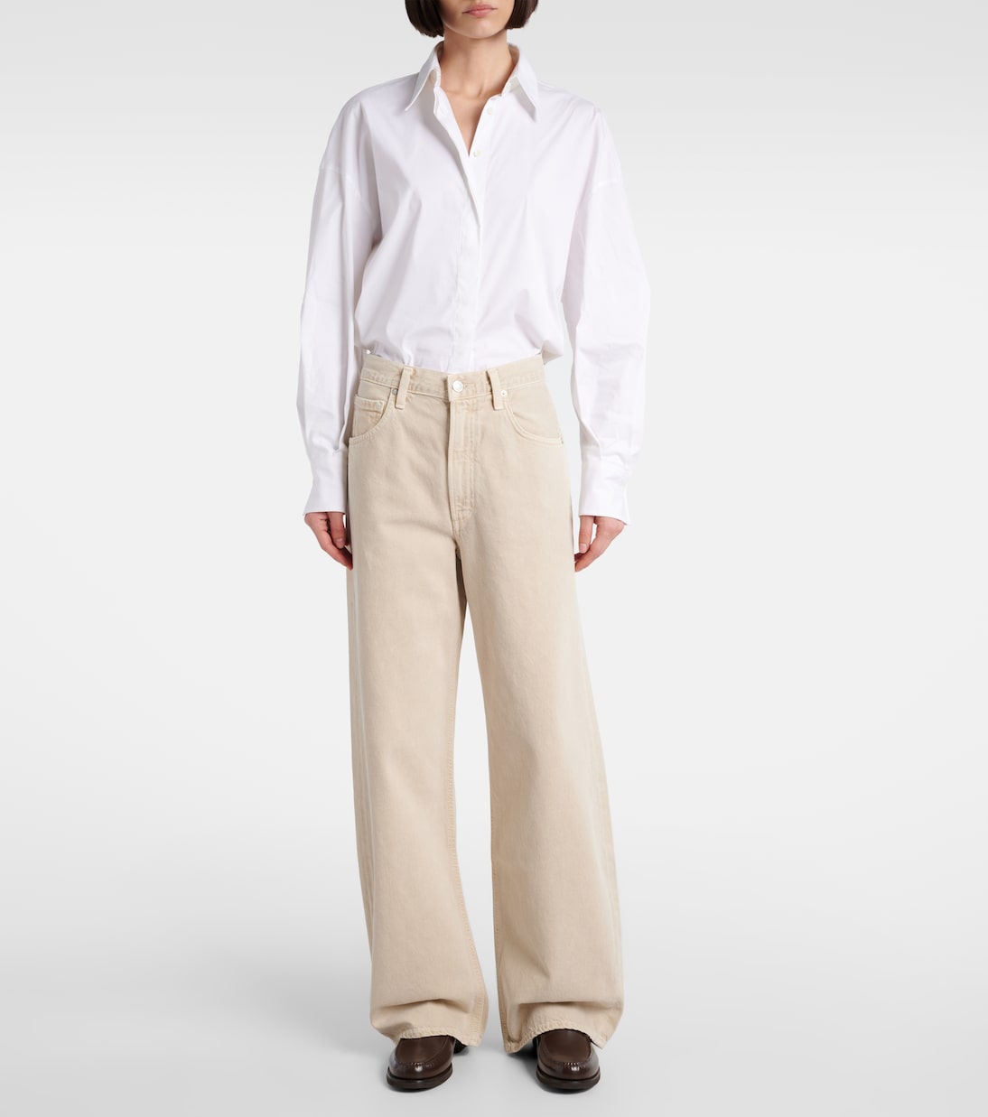 Low Curve mid-rise barrel-leg jeans | Agolde