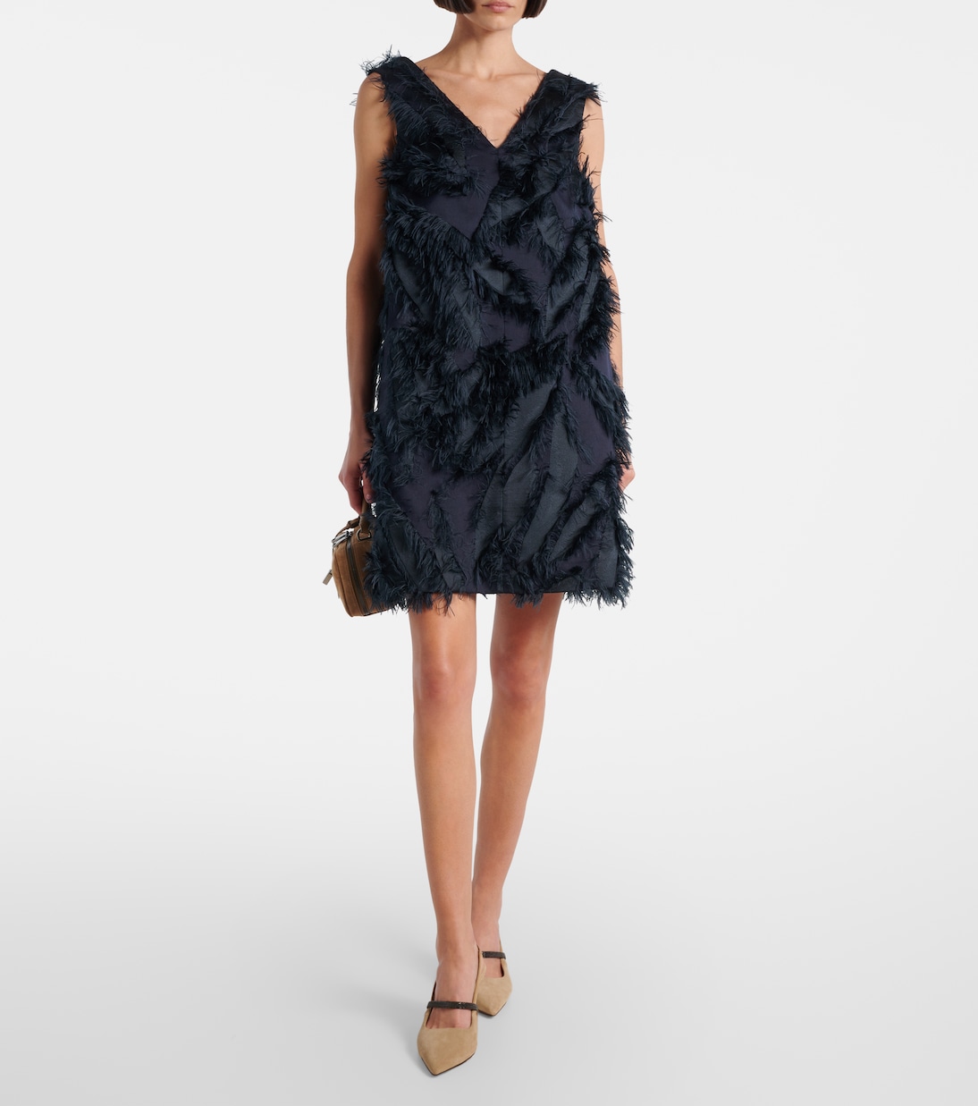 Minikleid mit Fransen | Brunello Cucinelli