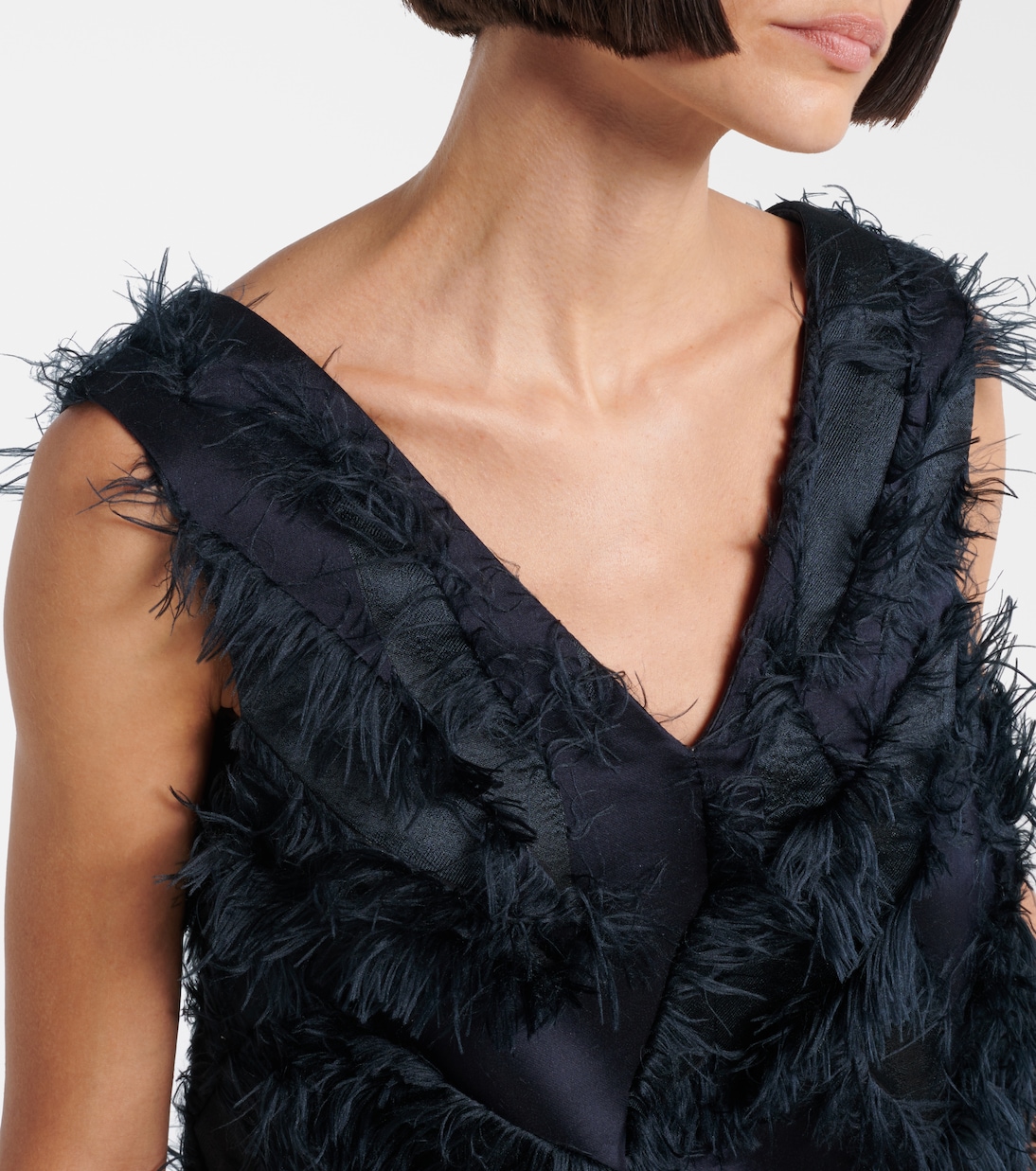 Minikleid mit Fransen | Brunello Cucinelli