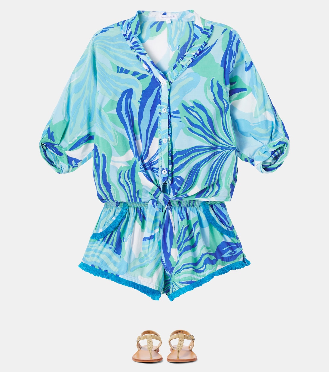 Bedruckte Bluse Azia | Poupette St Barth Kids