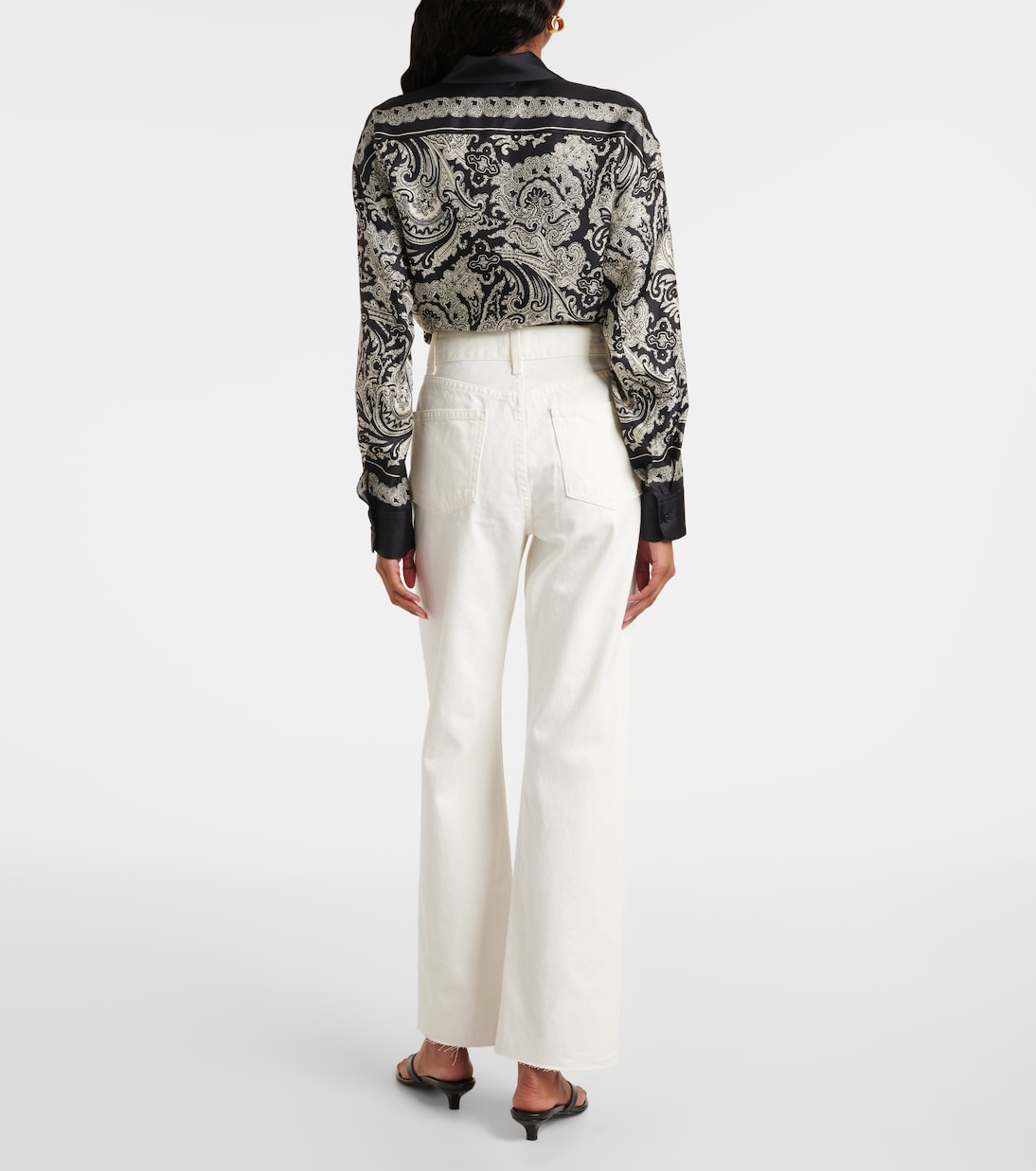 Jeans regular cropped Calla a vita alta | Nili Lotan