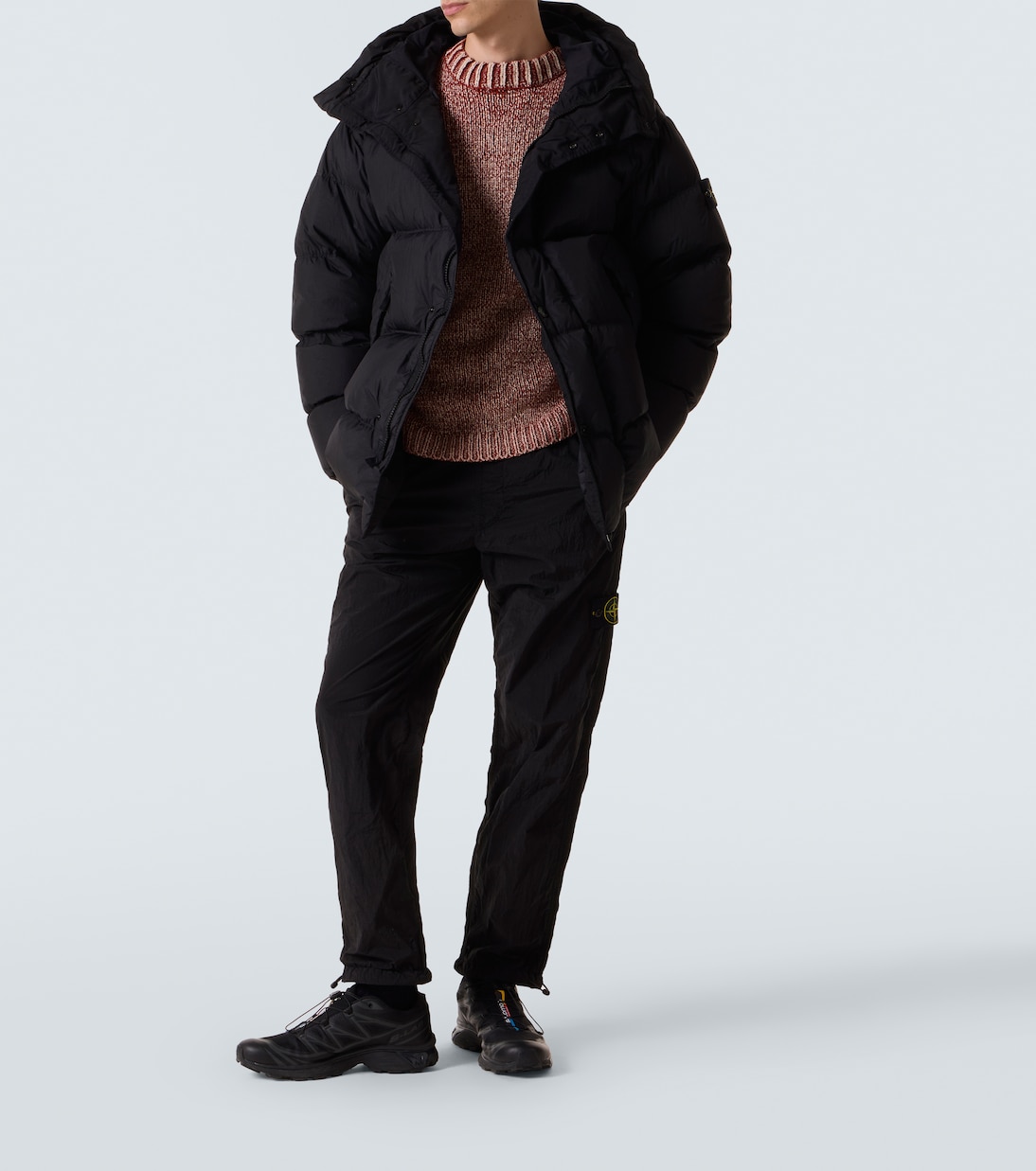 Hooded down coat | Stone Island