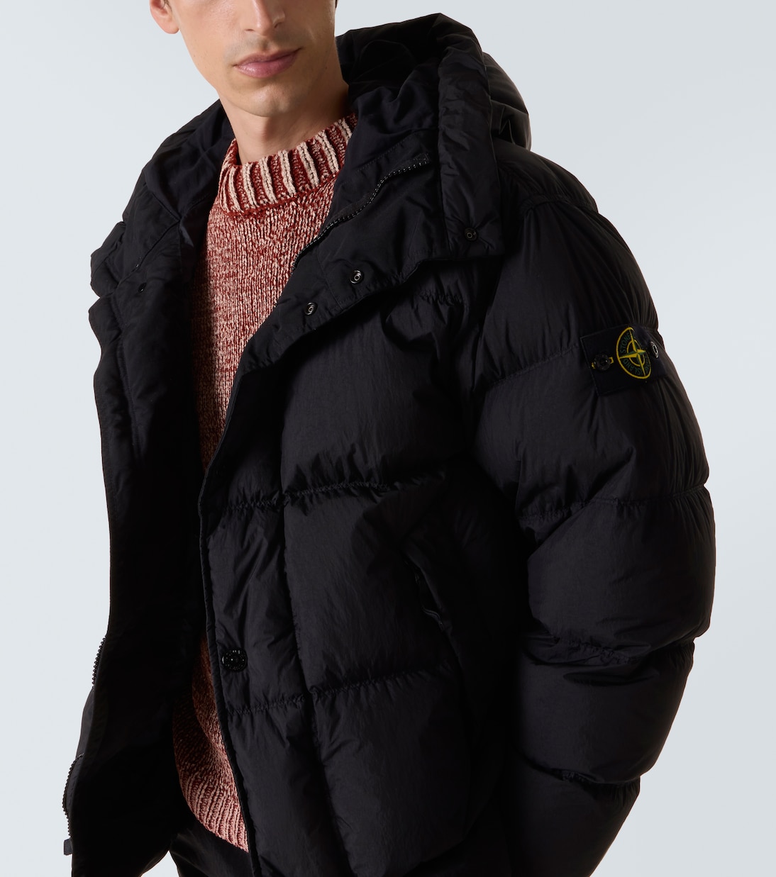 Hooded down coat | Stone Island