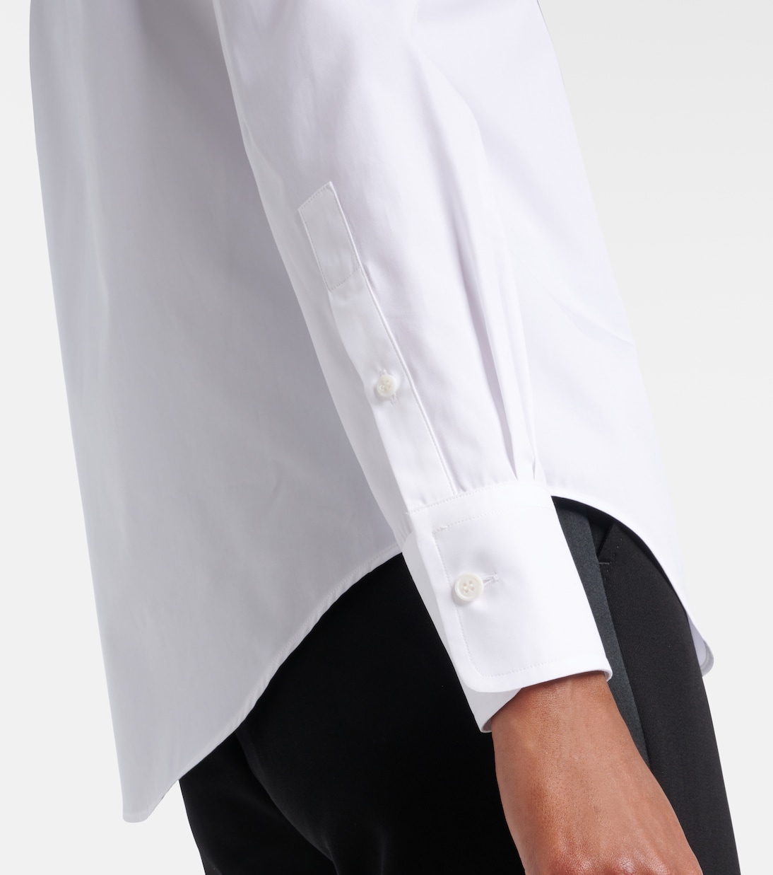 Crystal-embellished cotton shirt | McQueen