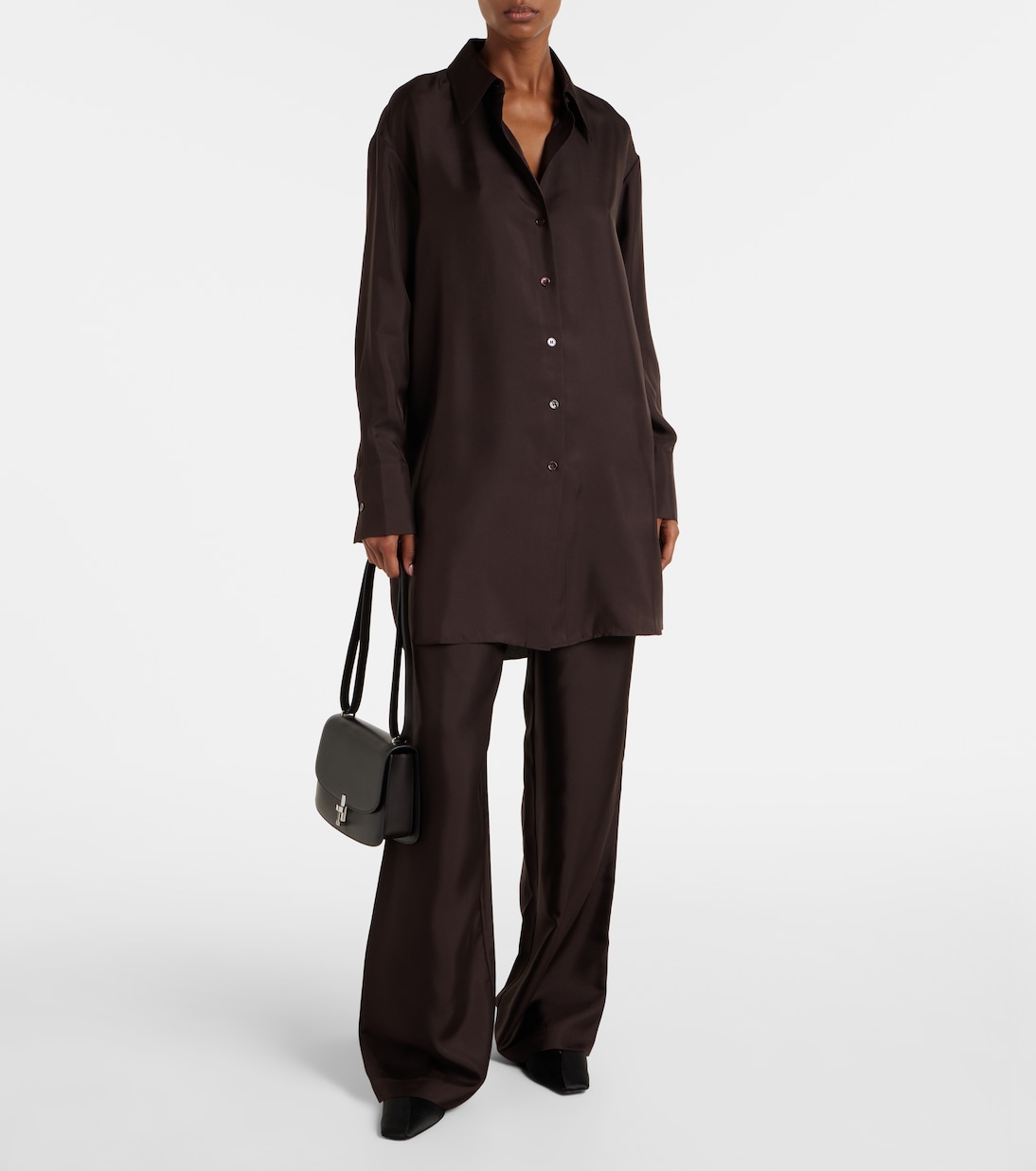 Pantalon ample en soie | Róhe