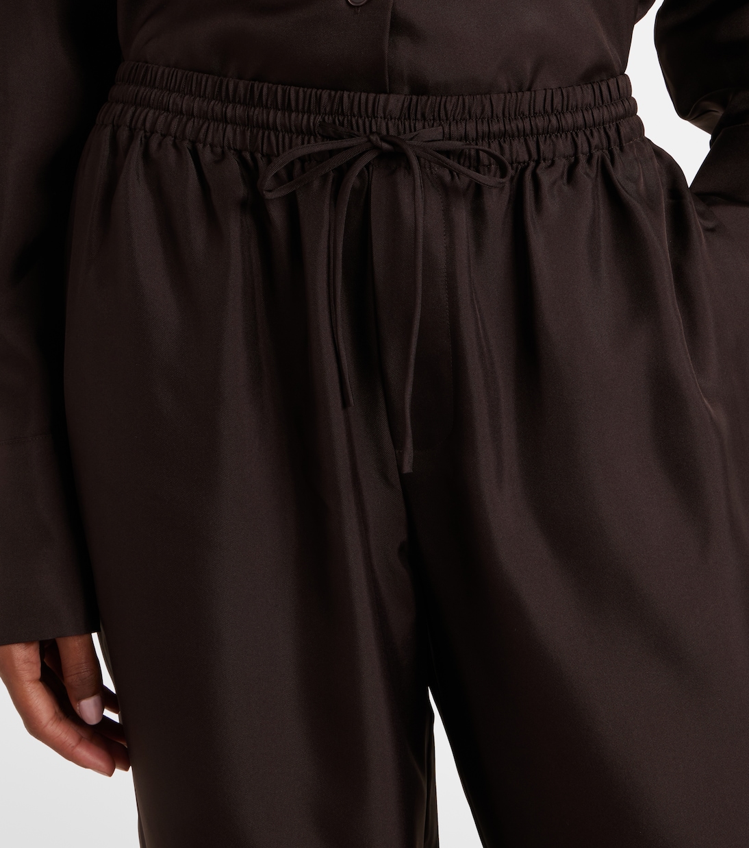 Pantalon ample en soie | Róhe