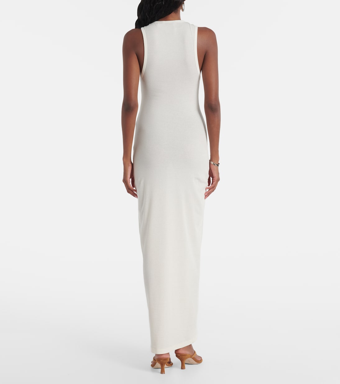 Robe longue en coton mélangé  | Wardrobe.NYC