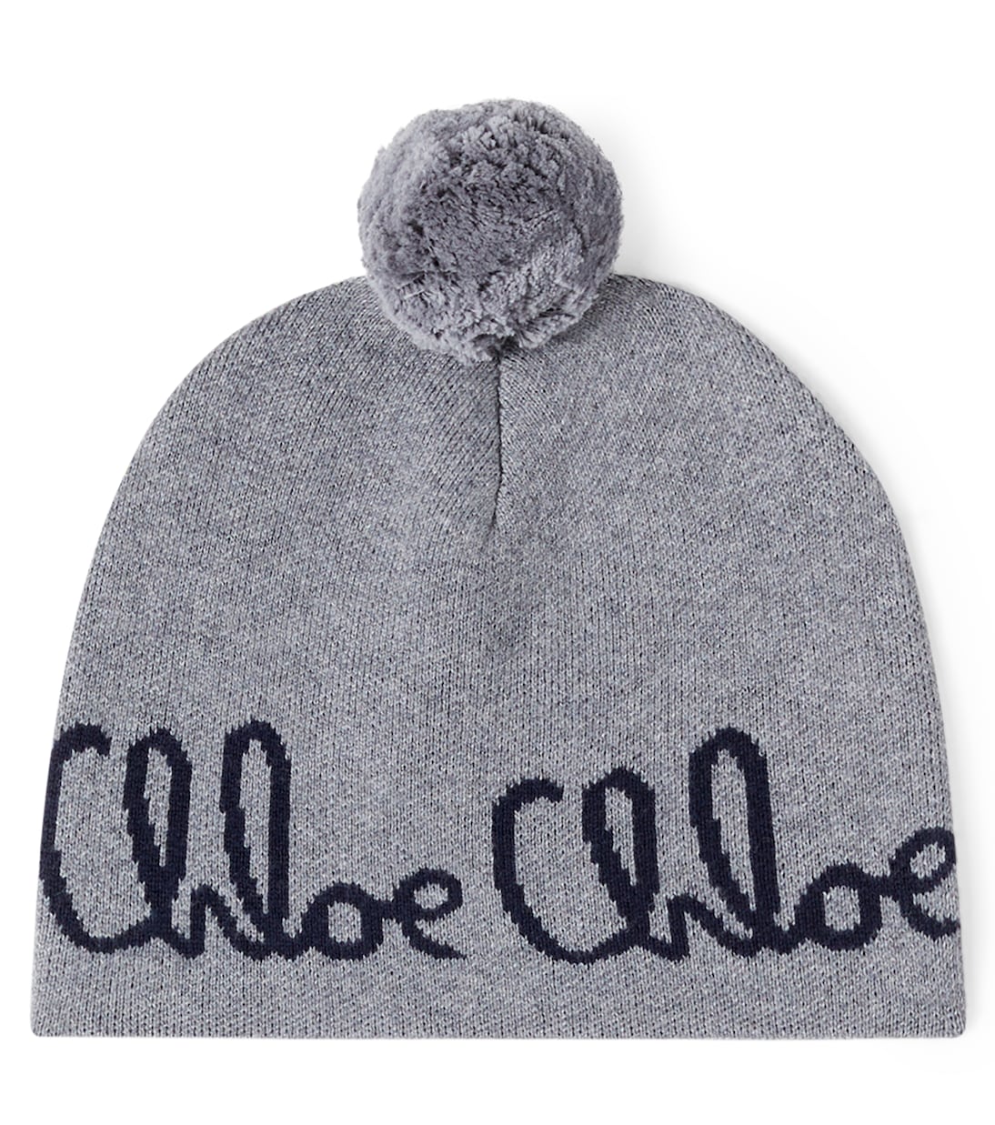 Logo cotton and wool beanie | Chloé Kids