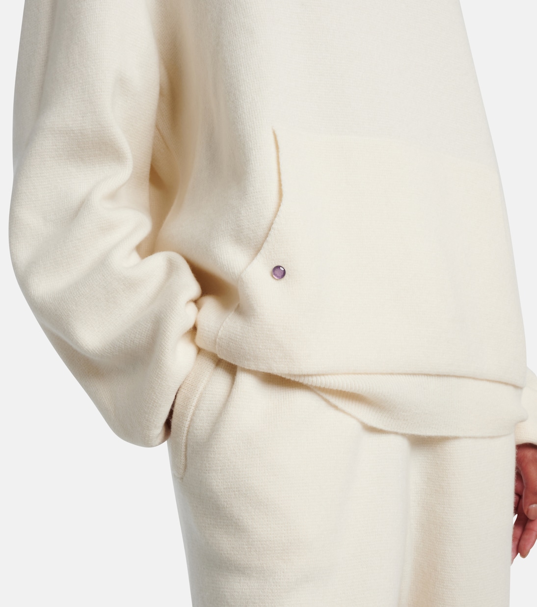 Embellished cashmere hoodie | God's True Cashmere