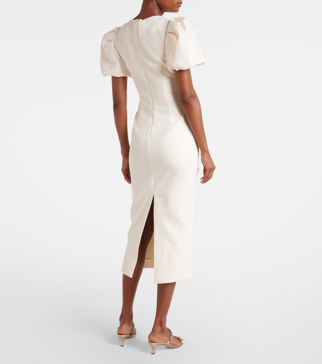 Embellished crêpe cocktail dress | Rebecca Vallance