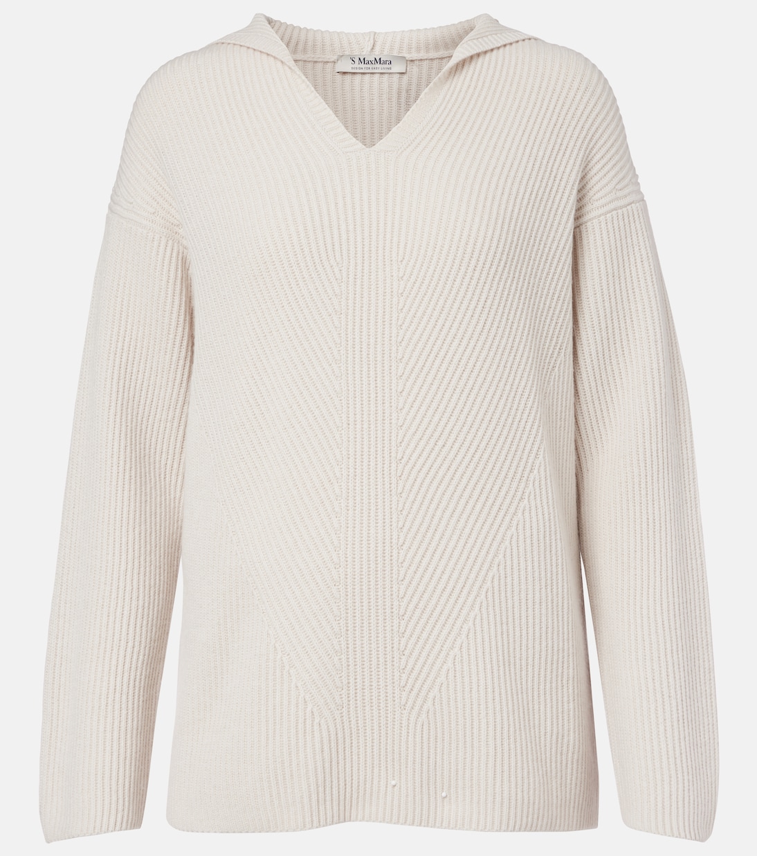 Falcone ribbed-knit wool hoodie | 'S Max Mara