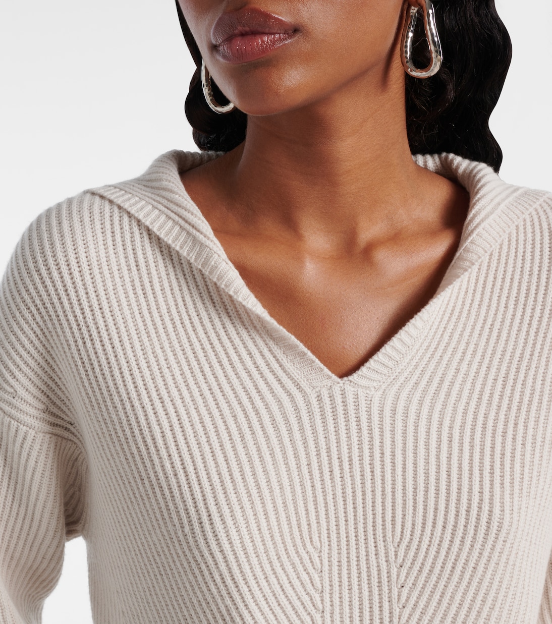 Falcone ribbed-knit wool hoodie | 'S Max Mara