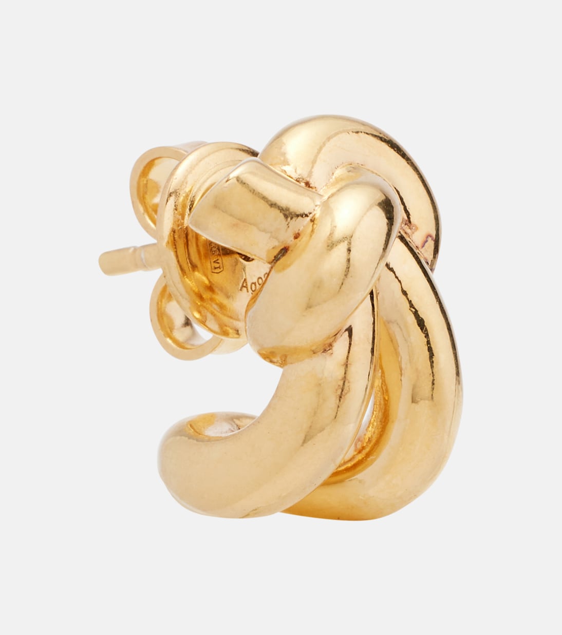Knot gold-plated sterling silver earrings | Bottega Veneta