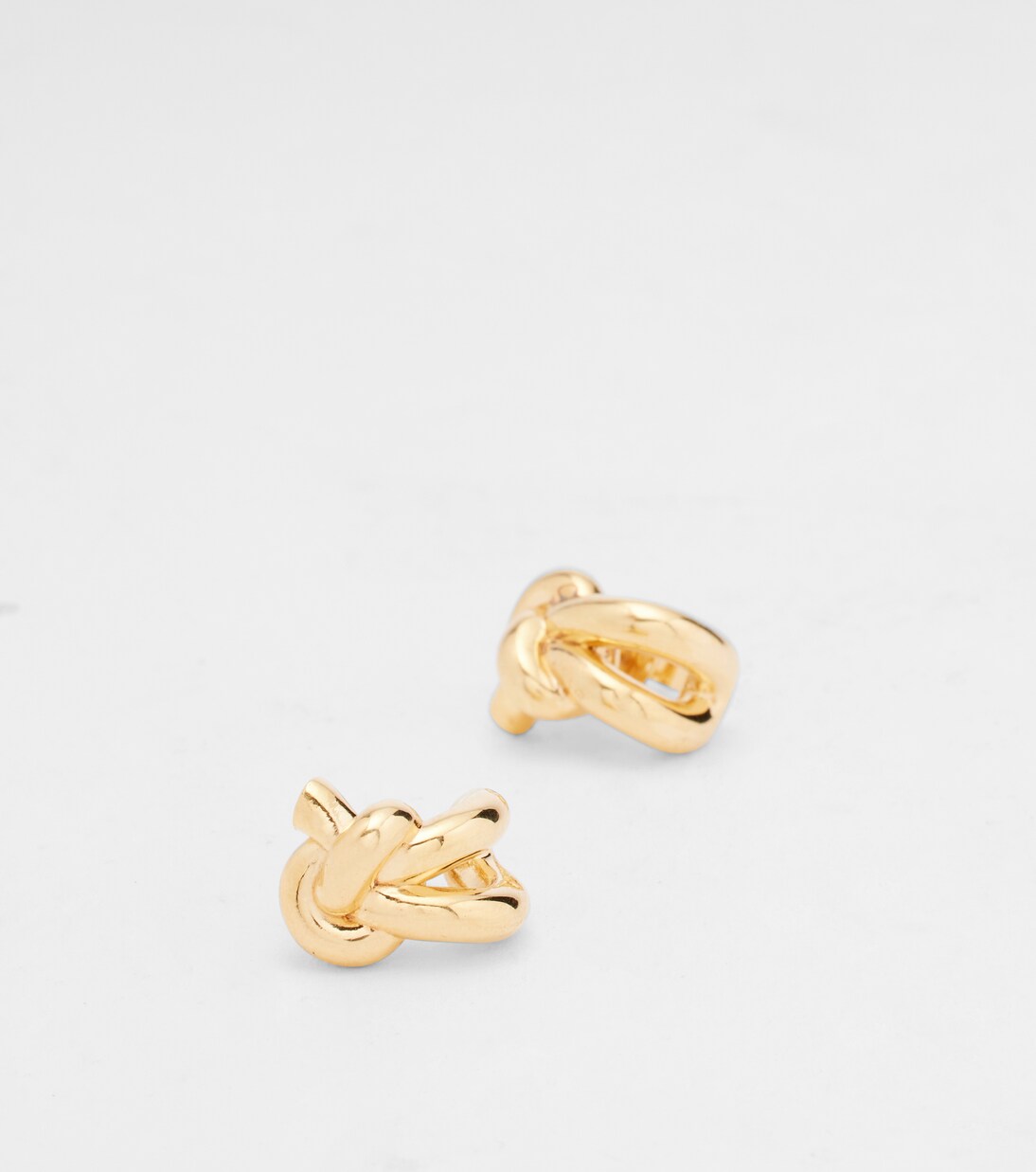 Knot gold-plated sterling silver earrings | Bottega Veneta