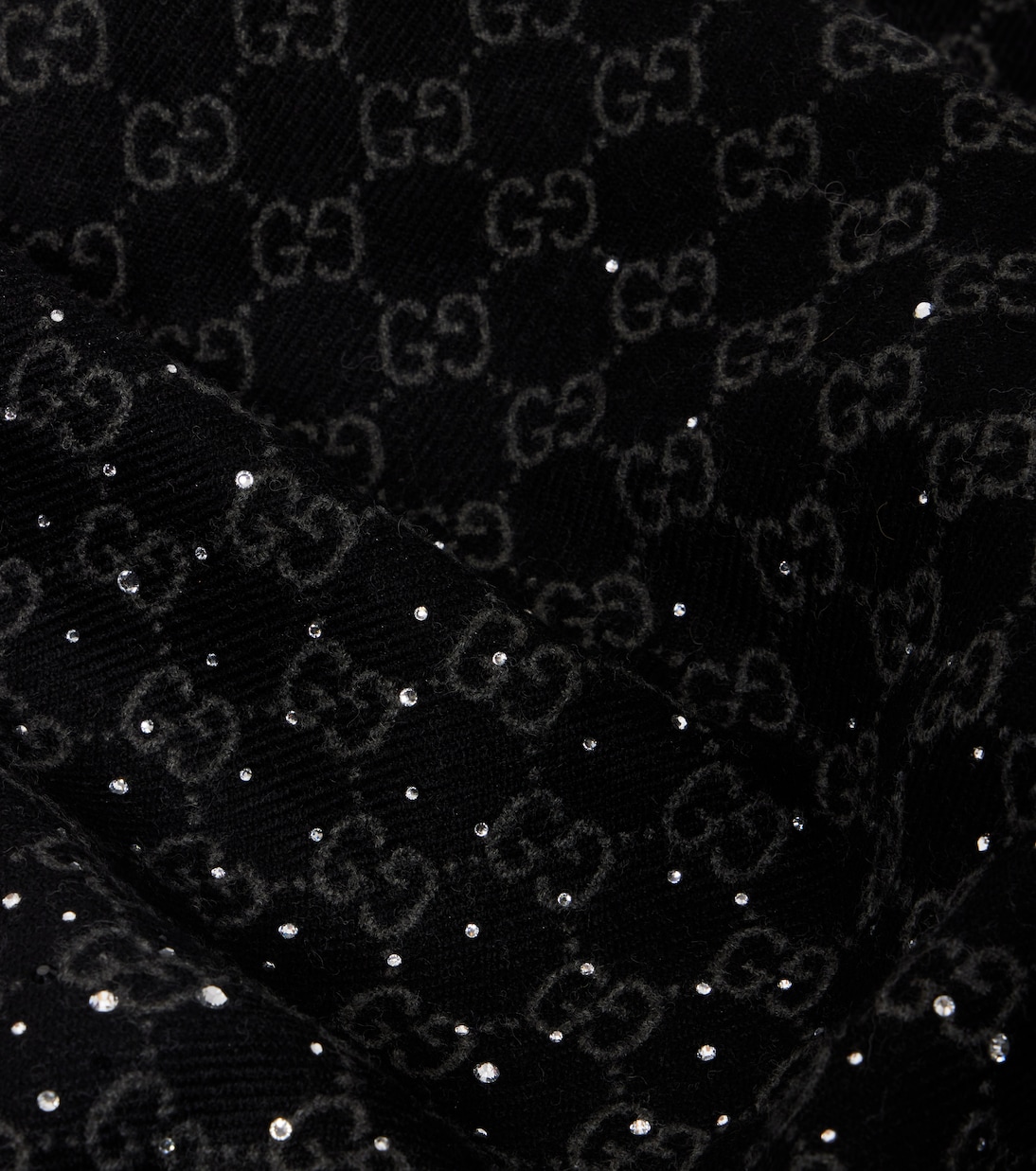 GG embellished wool scarf | Gucci