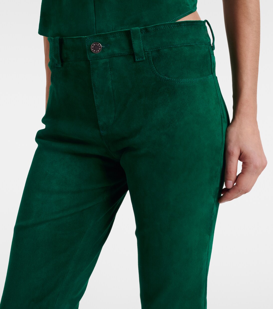 Dean 22 suede flared pants | Stouls