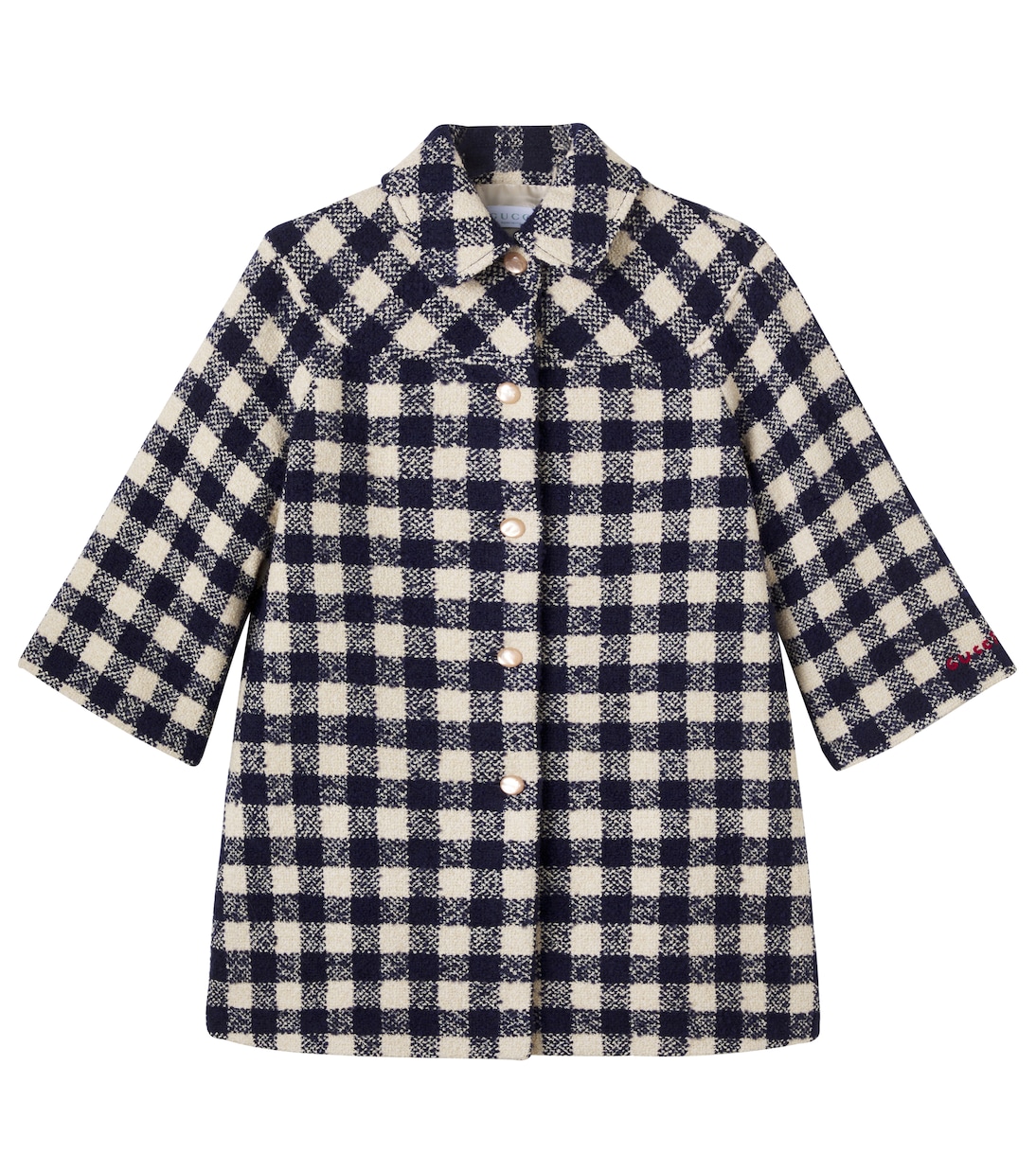 x Euan Roberts checked tweed coat | Gucci Kids