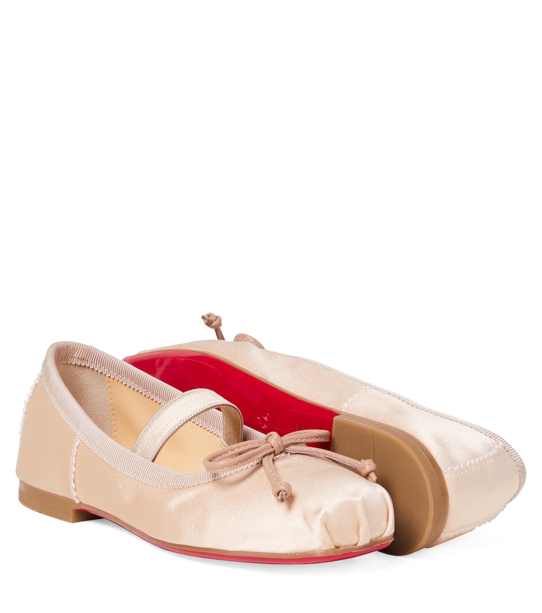 Baballet crêpe satin ballet flats | Christian Louboutin Kids
