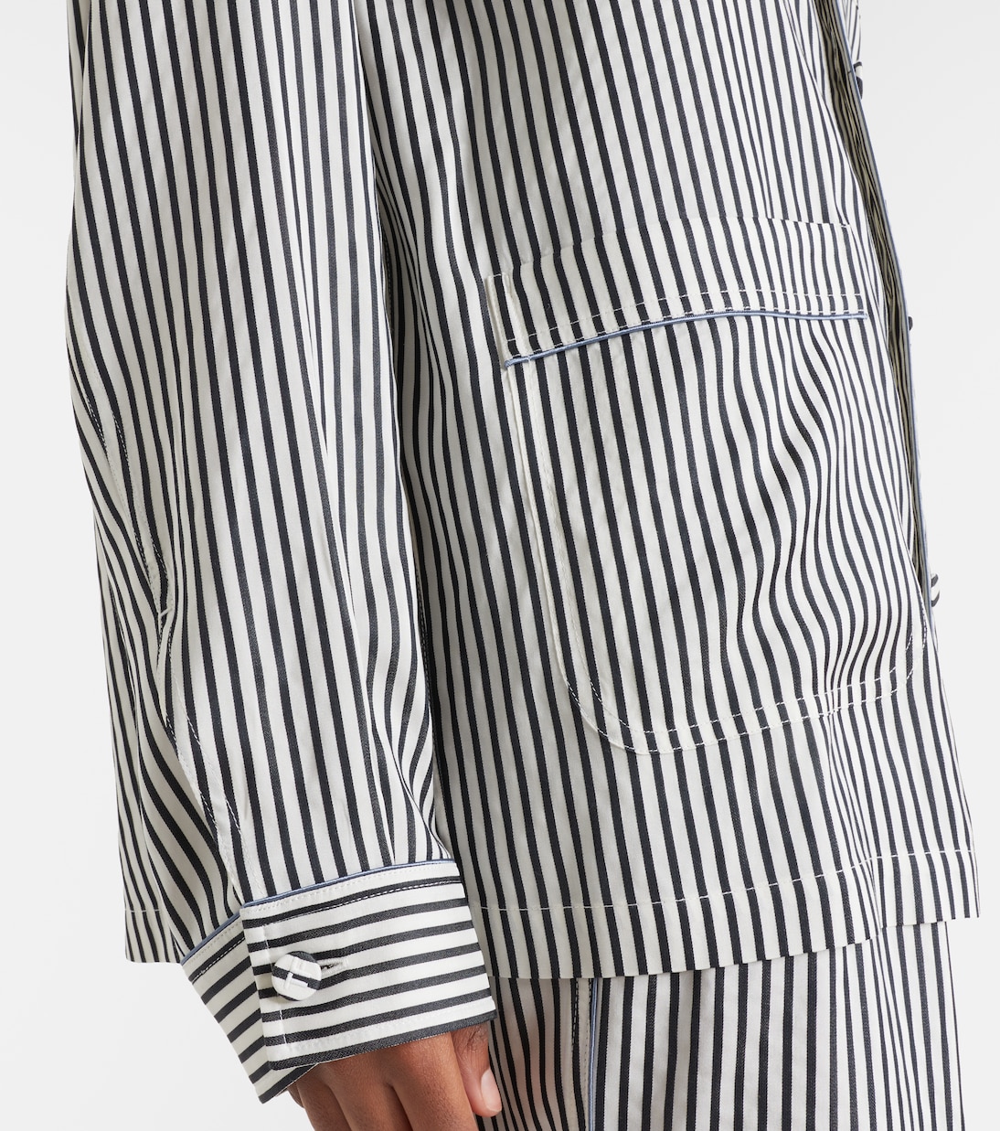 Camisa de seda oversized a rayas | Tom Ford