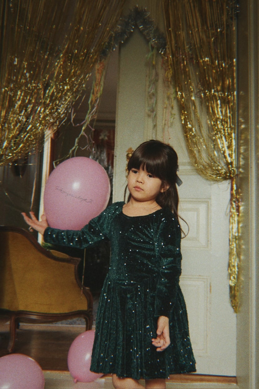 Vestido Viola de terciopelo con lentejuelas | Konges Sløjd