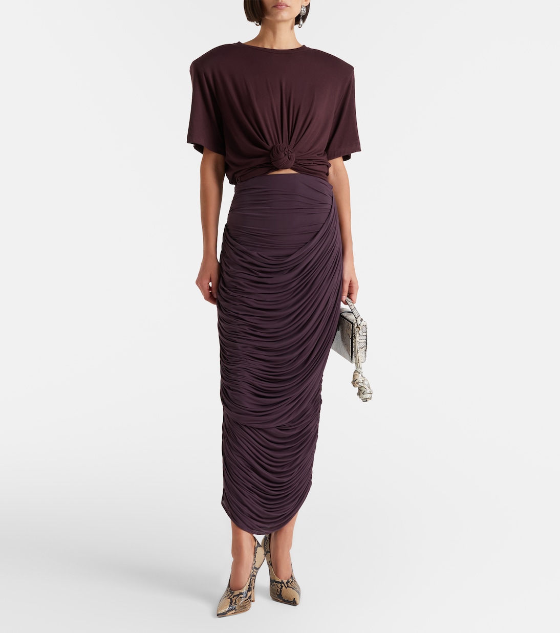 Floral-appliqué jersey T-shirt | Magda Butrym