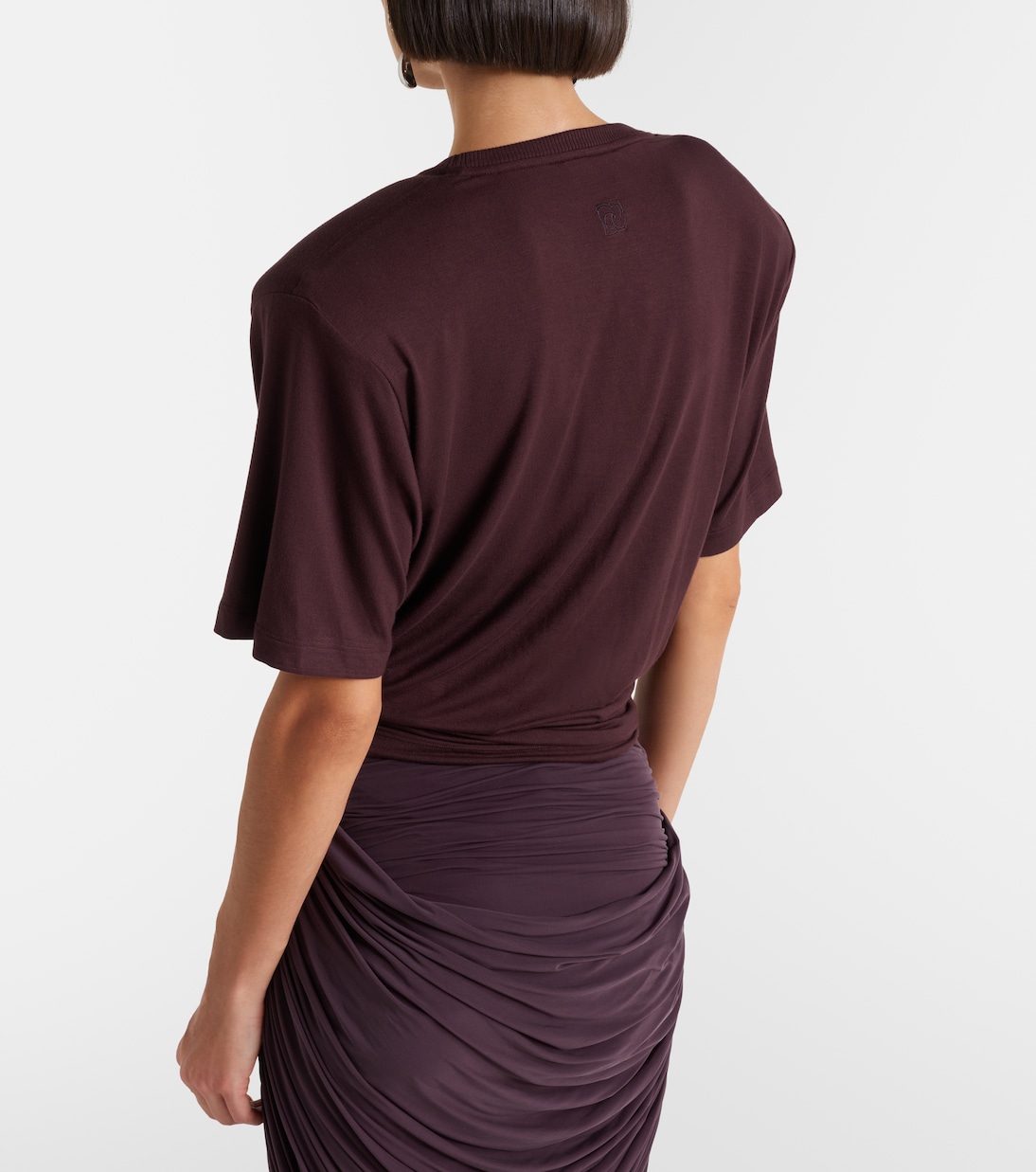 Floral-appliqué jersey T-shirt | Magda Butrym