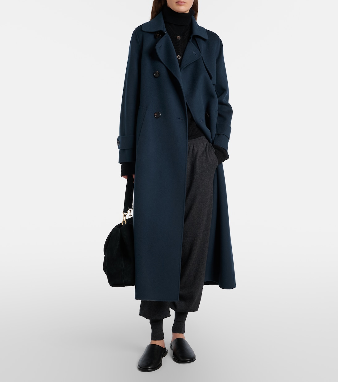 Cotton and cashmere tapered pants | Lisa Yang