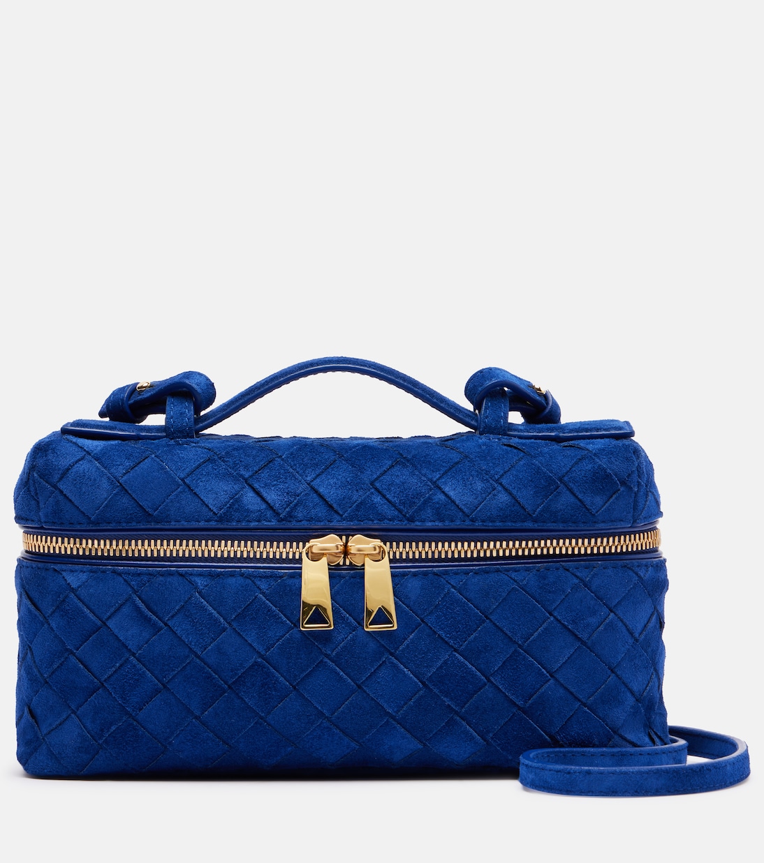 Bang Bang Intrecciato suede vanity bag | Bottega Veneta