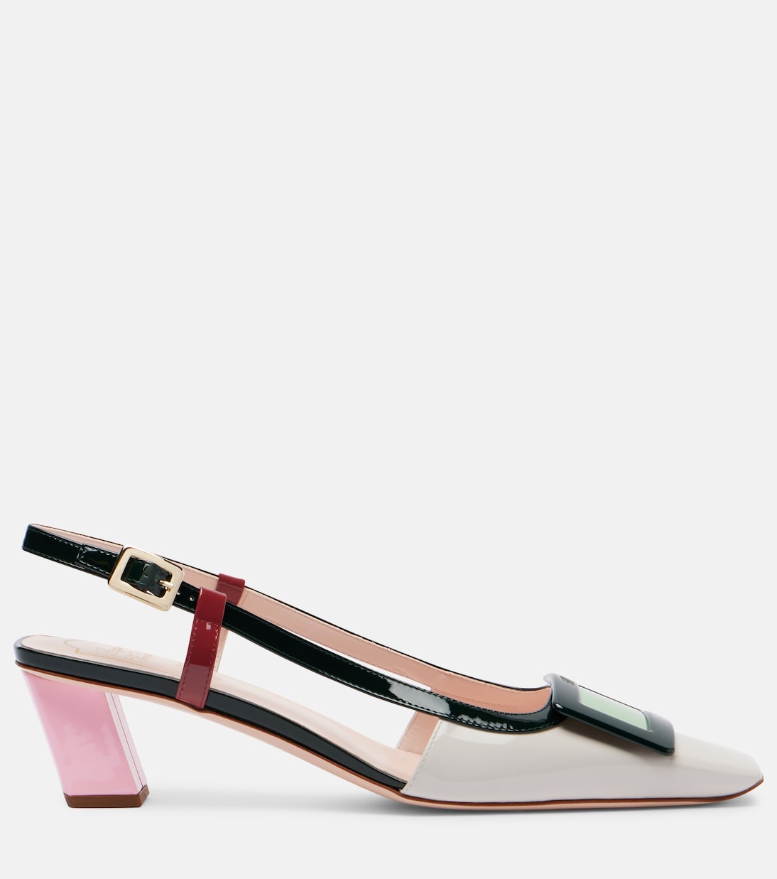 Belle Vivier 45 leather slingback pumps  | Roger Vivier