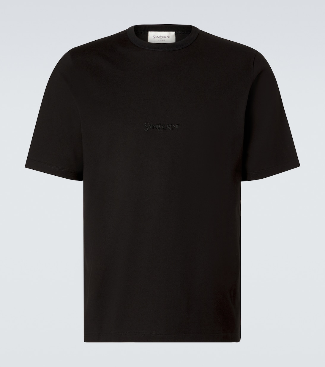 T-shirt in jersey di cotone con logo | Saint Laurent