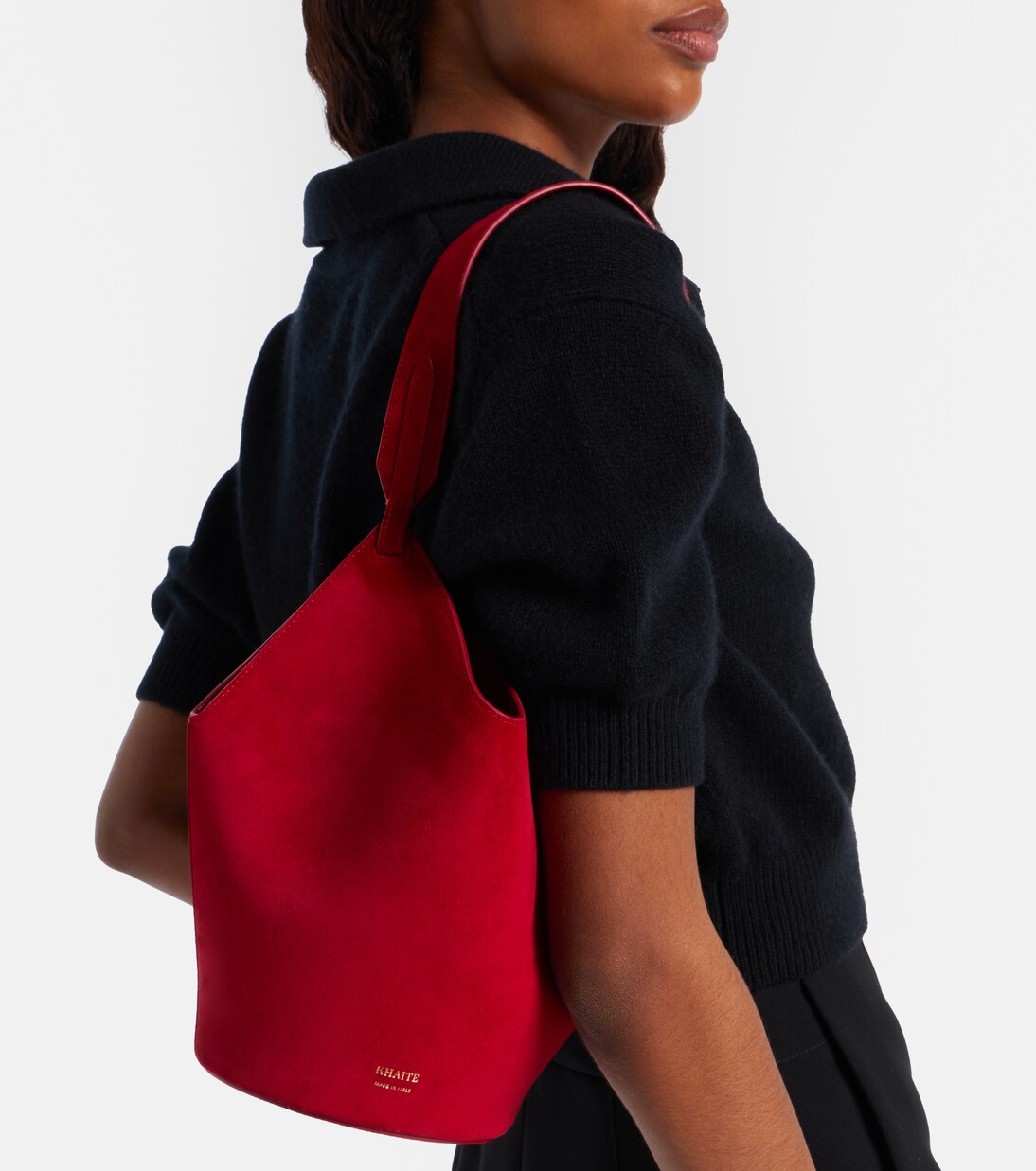 Lotus Mini suede tote bag | Khaite