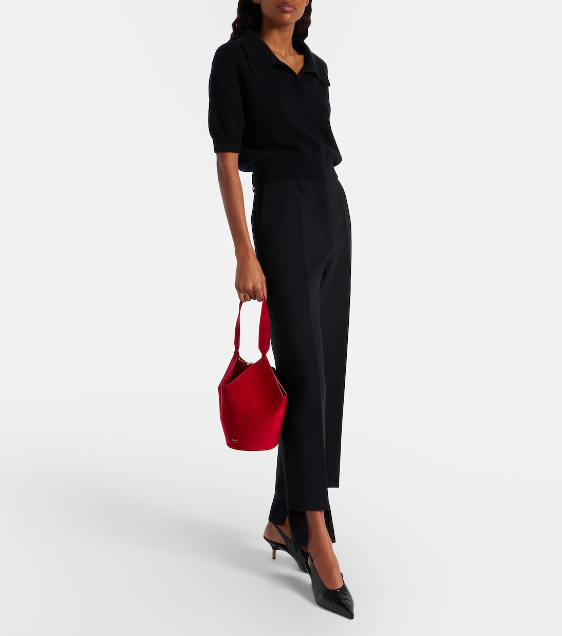 Lotus Mini suede tote bag | Khaite