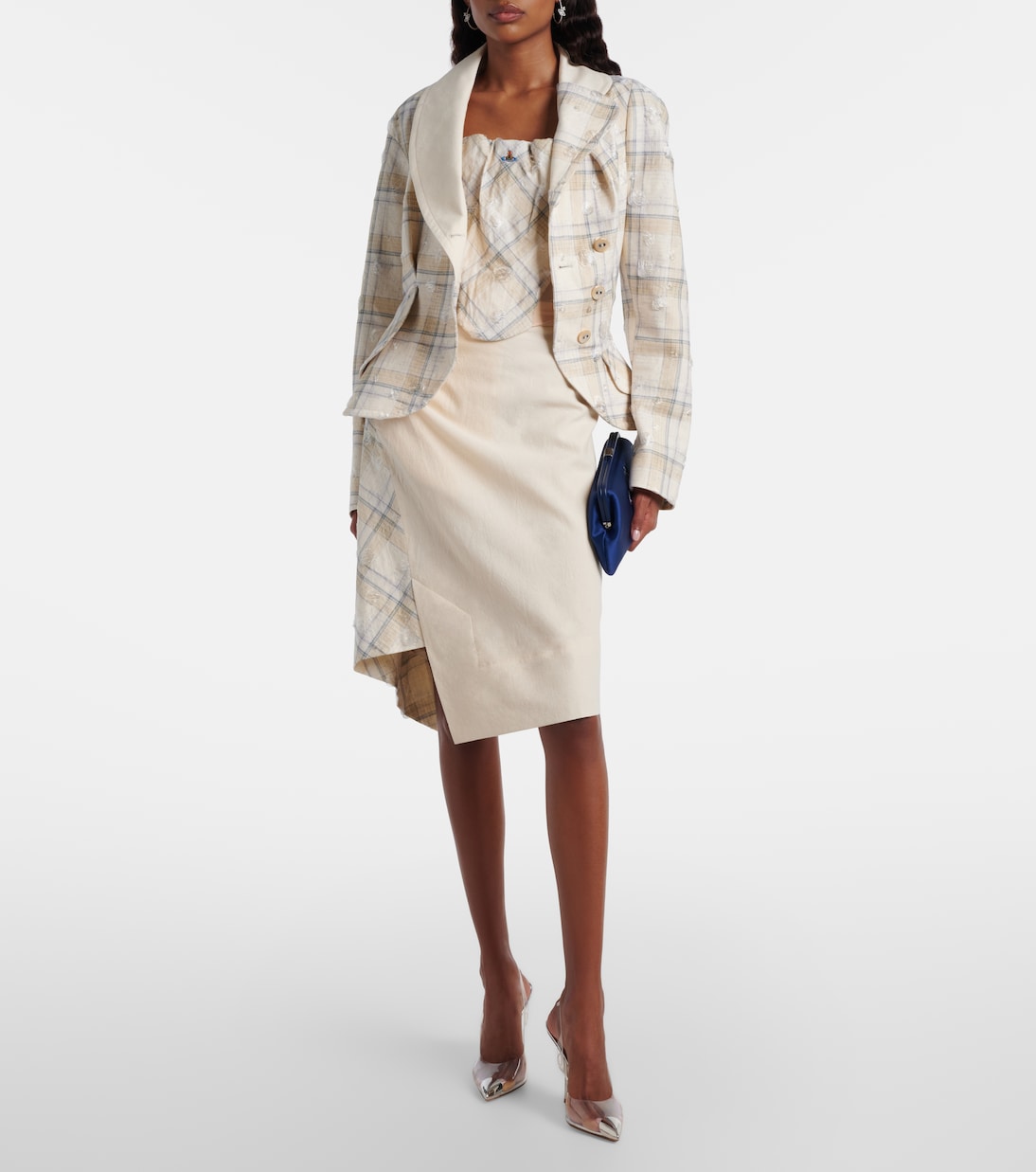 Gonna midi Infinity in cotone a quadri | Vivienne Westwood