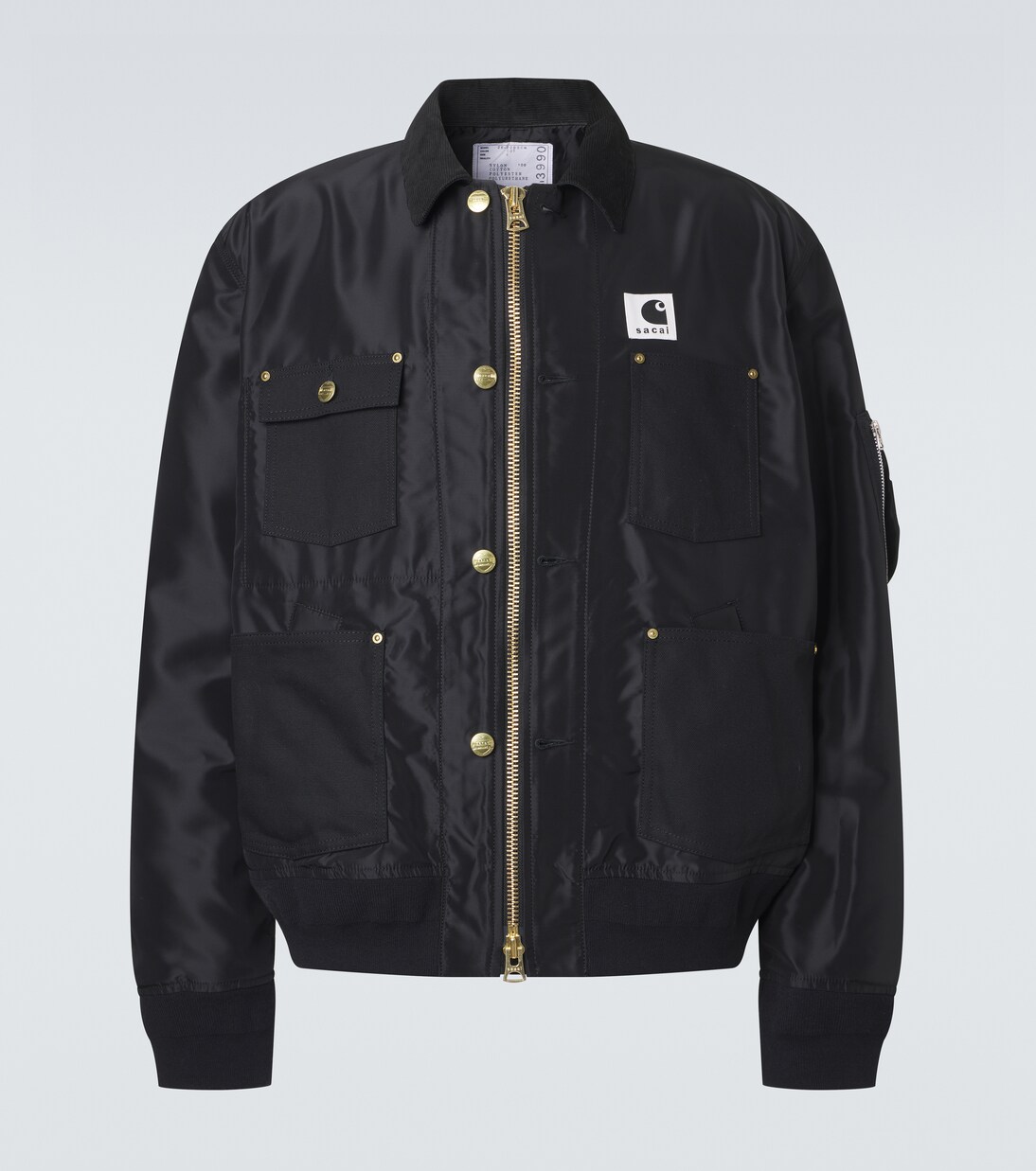 x Carhartt corduroy-trimmed blouson jacket | Sacai