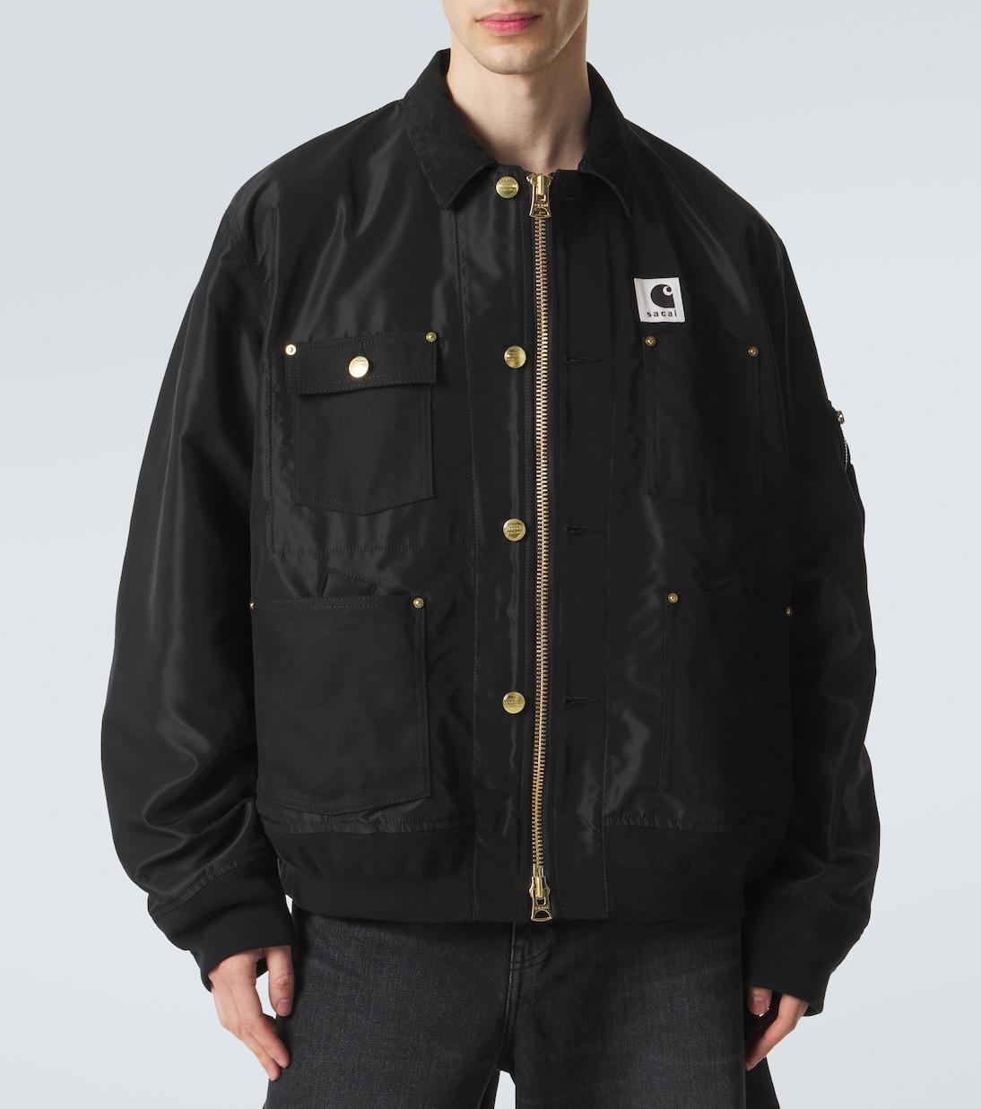x Carhartt corduroy-trimmed blouson jacket | Sacai