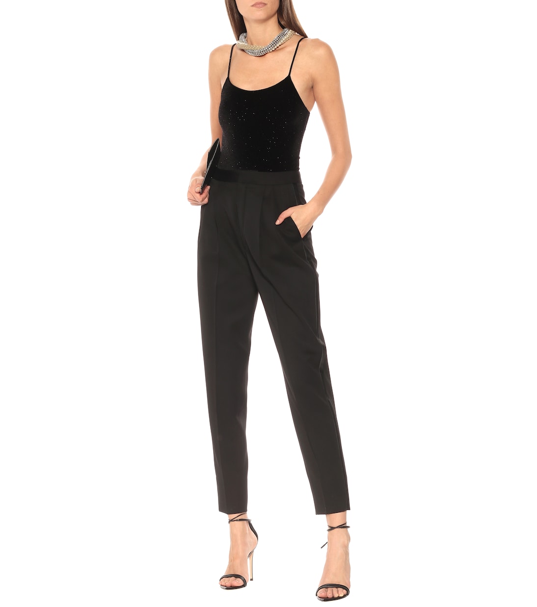 Body in velluto con glitter | Alexandre Vauthier