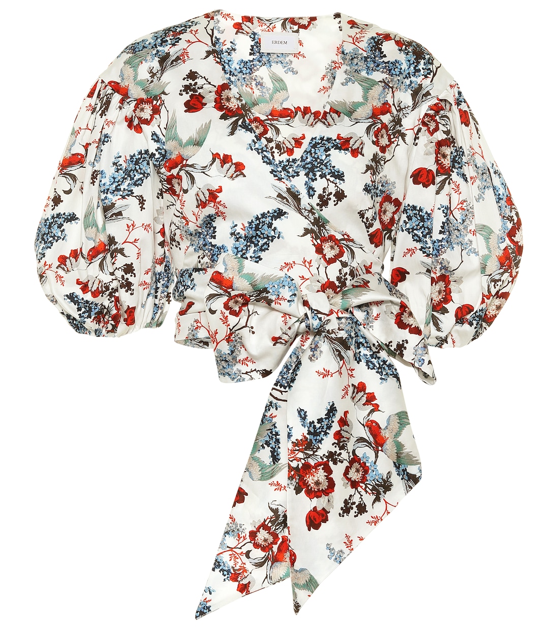 Top Cylenne a stampa in cotone | Erdem