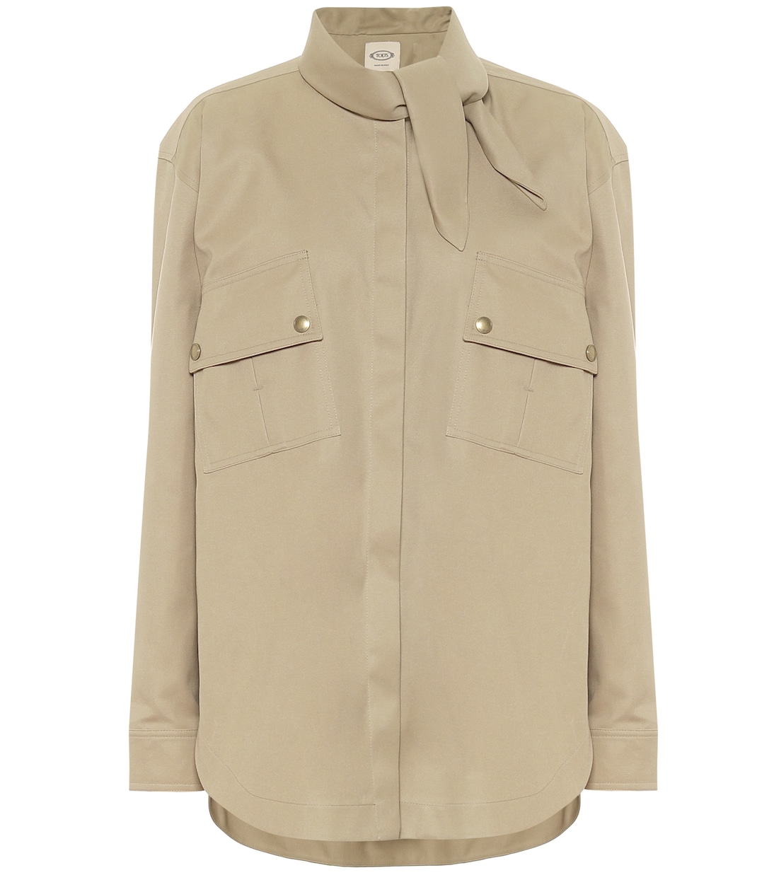 Blusa in twill con lavallière | Tod's
