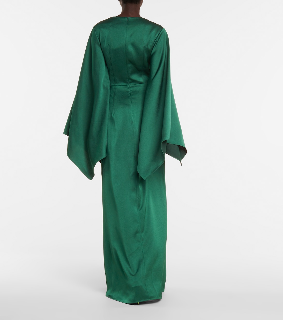 Stretch-satin gown | Rasario