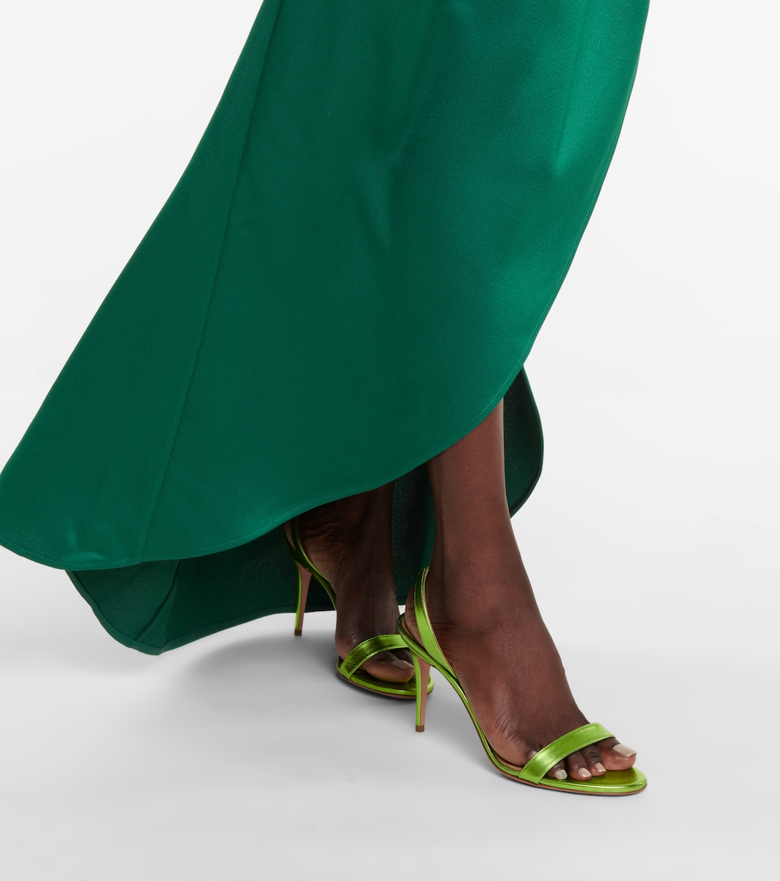 Stretch-satin gown | Rasario