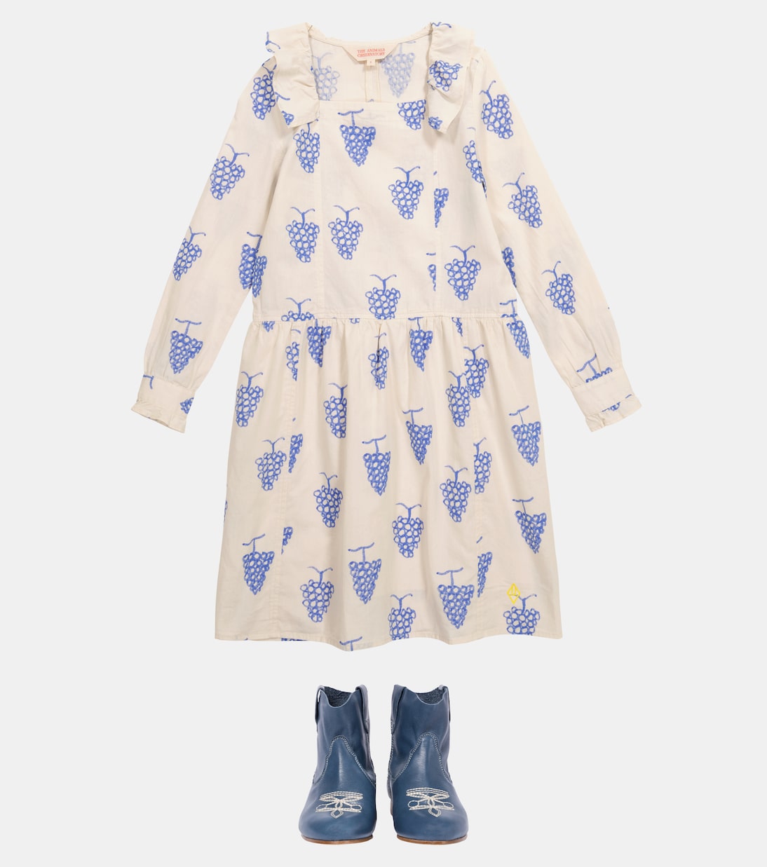 Tortoise printed cotton dress | The Animals Observatory